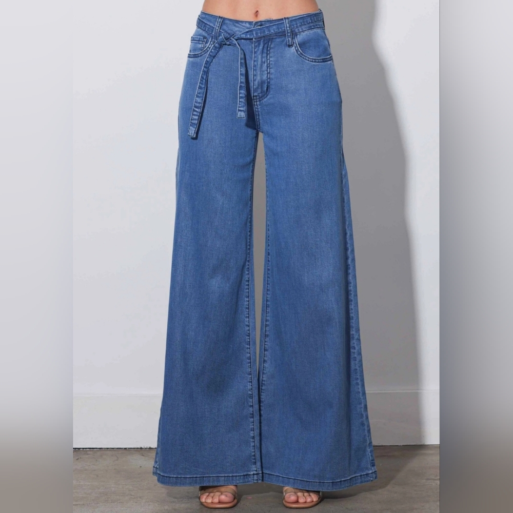 #075 🛑9 NEW! BOHO, MOST FABULOUS, CHIC, SEXY WIDE LEG DENIM JEANS PANTS